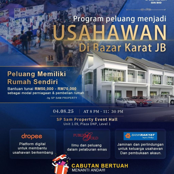 Gabungan Kuasa Usahawan Johor｜Seminar Keusahawanan Bazar Karat 2025